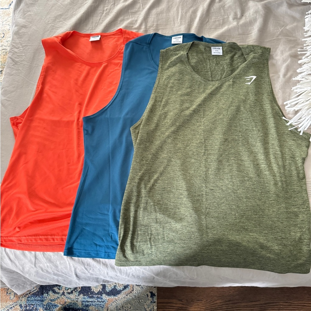 Gymshark 3 pack tank top XXL